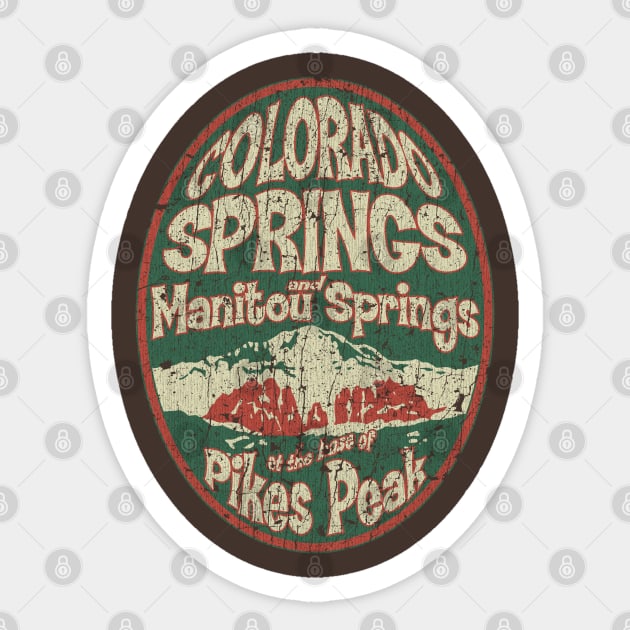 Colorado Springs & Manitou Springs 1977 Sticker by JCD666